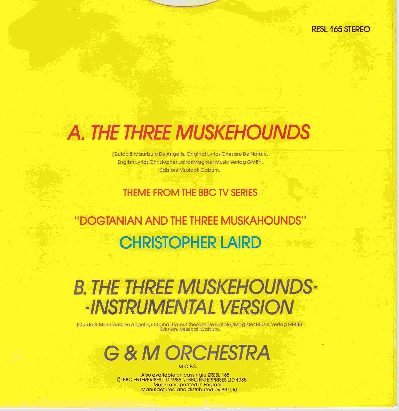 Back cover of RESL 165